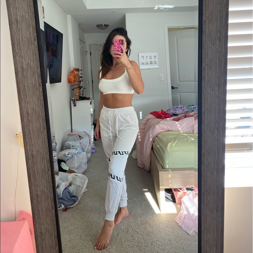 lf brand cargo windbreaker track pants